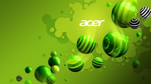 Green bubbles acer aspire wallpaper