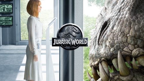 Jurassic World Dinosaur at the door wallpaper