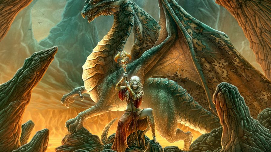 Mage and dragon