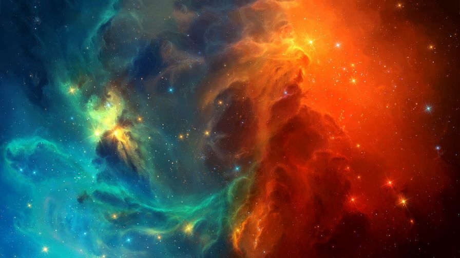 Rainbow Nebula wallpaper